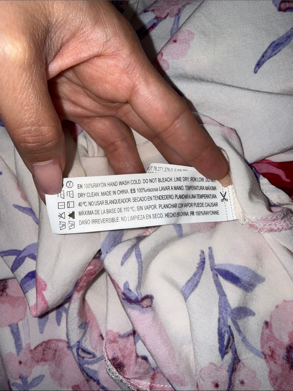 Forever 21 Pink Floral Wrap Midi Dress on White Background - Picture 11 of 11